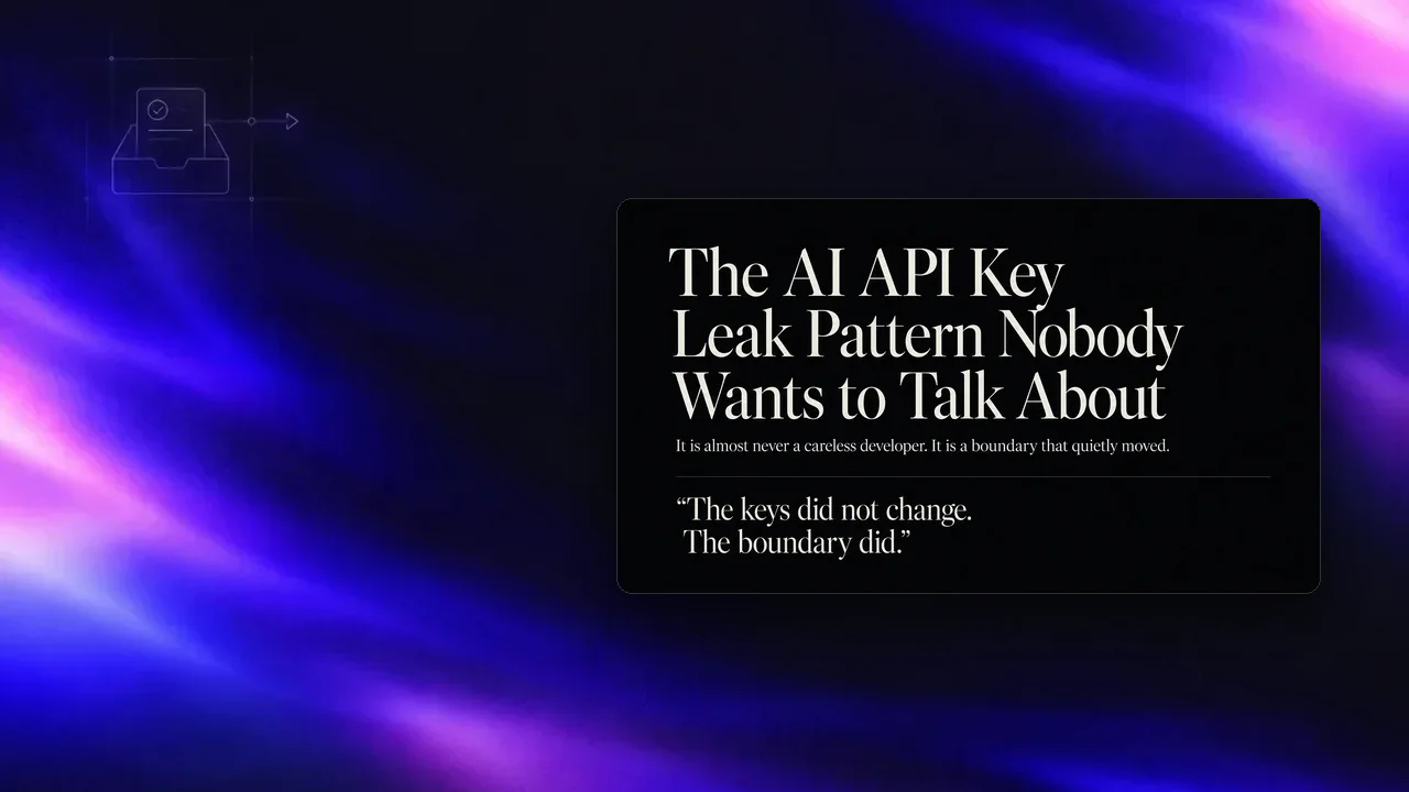 Serif yazıyla makale başlığı ve "The keys did not change. The boundary did." alıntısı bulunan siyah kapak