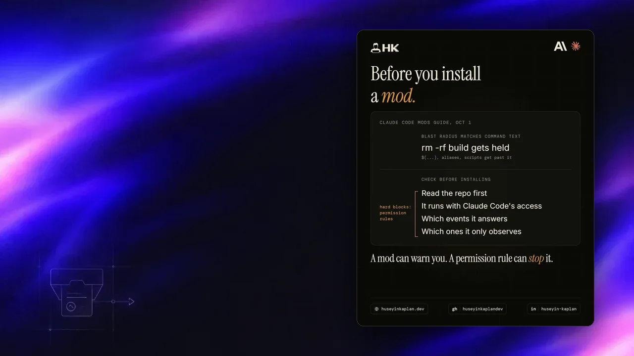 Claude Code mod rehberi: Blast Radius rm -rf build'i bekletiyor ama $(...), alias ve script'ler onu atlatıyor; kurulum öncesi kontrol listesi